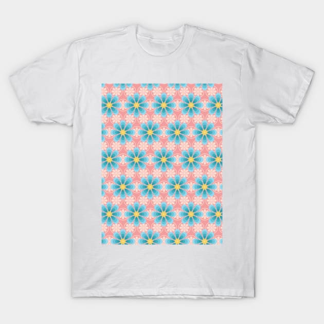 Cute Flower Pattern T-Shirt by zarya_kiqo